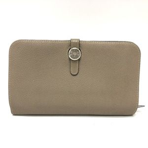 HERMES Beige Wallet